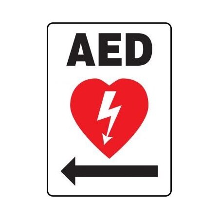 SAFETY SIGN AED AUTOMATED EXTERNAL MFSD418XP